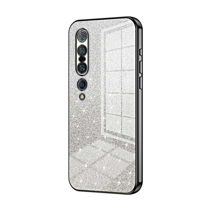 Caja de teléfono galvanizada con polvo de brillo degradado, For Xiaomi Mi 10 Ultra, For Xiaomi Mi 10 Pro 5G, For Xiaomi Mi 10 5G, For Xiaomi Mi CC9 Pro / Mi Note 10, For Xiaomi Mi CC9e / Mi A3, For Xiaomi Mi 9