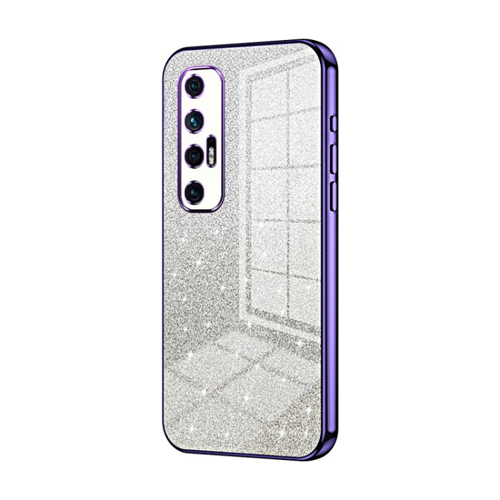 Caja de teléfono galvanizada con polvo de brillo degradado, For Xiaomi Civi / Civi 1S, For Xiaomi Poco M4 Pro, For Xiaomi Poco X4 Pro 5G, For Xiaomi 12 / 12X, For Xiaomi Mi 11 Lite 4G / 5G, For Xiaomi 11T / 11T Pro, For Xiaomi Mix 4, For Xiaomi Mi 10S ...