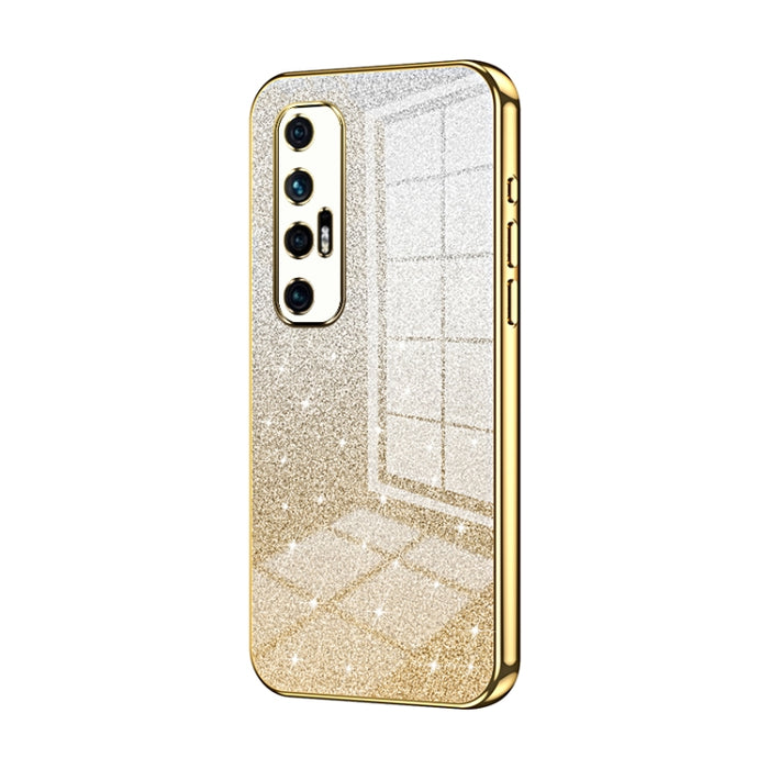 Caja de teléfono galvanizada con polvo de brillo degradado, For Xiaomi Civi / Civi 1S, For Xiaomi Poco M4 Pro, For Xiaomi Poco X4 Pro 5G, For Xiaomi 12 / 12X, For Xiaomi Mi 11 Lite 4G / 5G, For Xiaomi 11T / 11T Pro, For Xiaomi Mix 4, For Xiaomi Mi 10S ...
