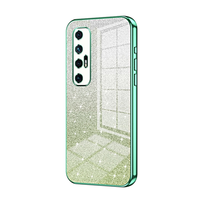 Caja de teléfono galvanizada con polvo de brillo degradado, For Xiaomi Civi / Civi 1S, For Xiaomi Poco M4 Pro, For Xiaomi Poco X4 Pro 5G, For Xiaomi 12 / 12X, For Xiaomi Mi 11 Lite 4G / 5G, For Xiaomi 11T / 11T Pro, For Xiaomi Mix 4, For Xiaomi Mi 10S ...