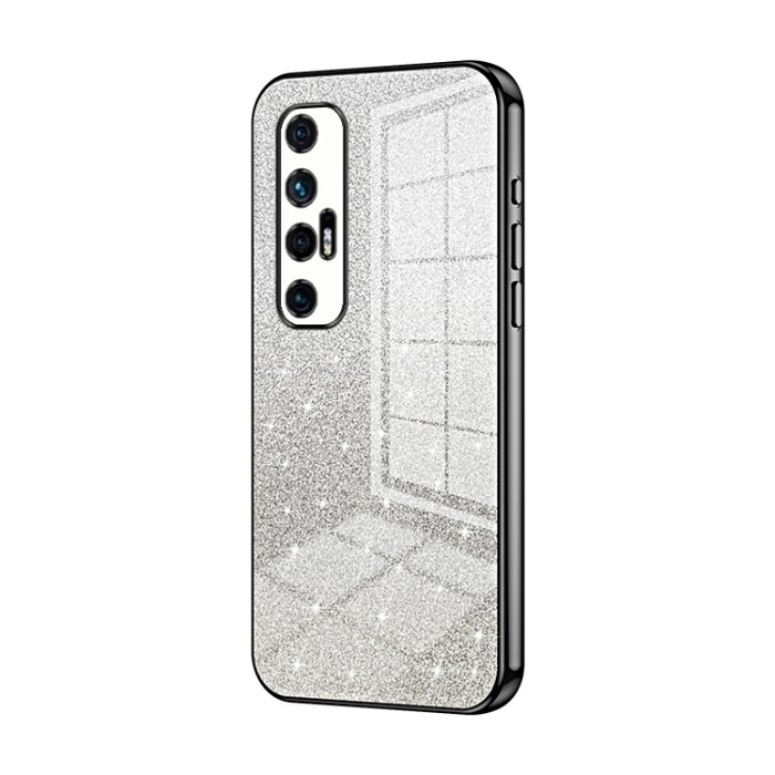 Caja de teléfono galvanizada con polvo de brillo degradado, For Xiaomi Civi / Civi 1S, For Xiaomi Poco M4 Pro, For Xiaomi Poco X4 Pro 5G, For Xiaomi 12 / 12X, For Xiaomi Mi 11 Lite 4G / 5G, For Xiaomi 11T / 11T Pro, For Xiaomi Mix 4, For Xiaomi Mi 10S ...