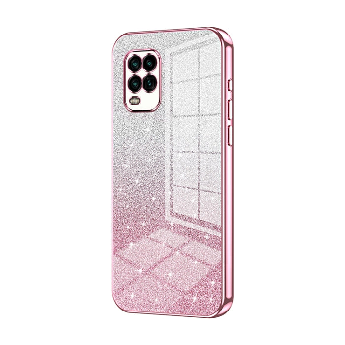 Caja de teléfono galvanizada con polvo de brillo degradado, For Xiaomi Civi / Civi 1S, For Xiaomi Poco M4 Pro, For Xiaomi Poco X4 Pro 5G, For Xiaomi 12 / 12X, For Xiaomi Mi 11 Lite 4G / 5G, For Xiaomi 11T / 11T Pro, For Xiaomi Mix 4, For Xiaomi Mi 10S ...