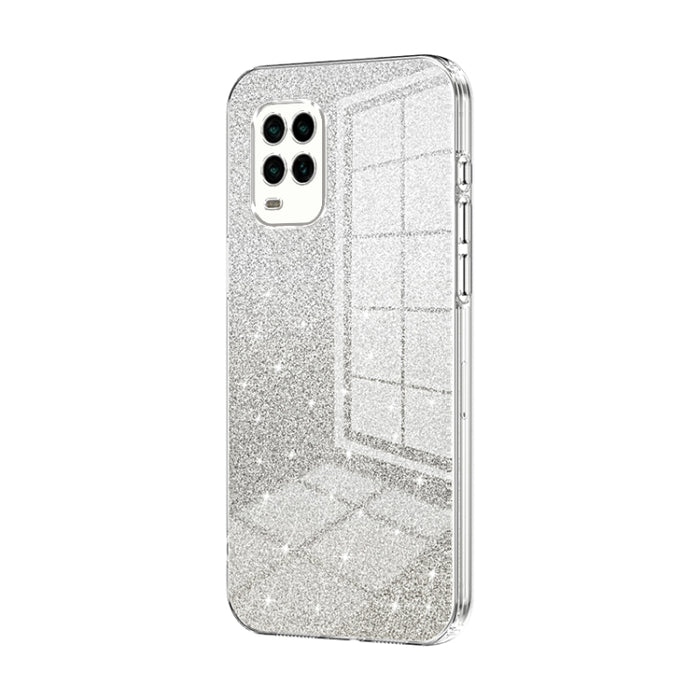 Caja de teléfono galvanizada con polvo de brillo degradado, For Xiaomi Civi / Civi 1S, For Xiaomi Poco M4 Pro, For Xiaomi Poco X4 Pro 5G, For Xiaomi 12 / 12X, For Xiaomi Mi 11 Lite 4G / 5G, For Xiaomi 11T / 11T Pro, For Xiaomi Mix 4, For Xiaomi Mi 10S ...