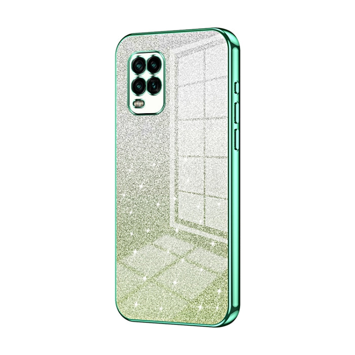 Caja de teléfono galvanizada con polvo de brillo degradado, For Xiaomi Civi / Civi 1S, For Xiaomi Poco M4 Pro, For Xiaomi Poco X4 Pro 5G, For Xiaomi 12 / 12X, For Xiaomi Mi 11 Lite 4G / 5G, For Xiaomi 11T / 11T Pro, For Xiaomi Mix 4, For Xiaomi Mi 10S ...
