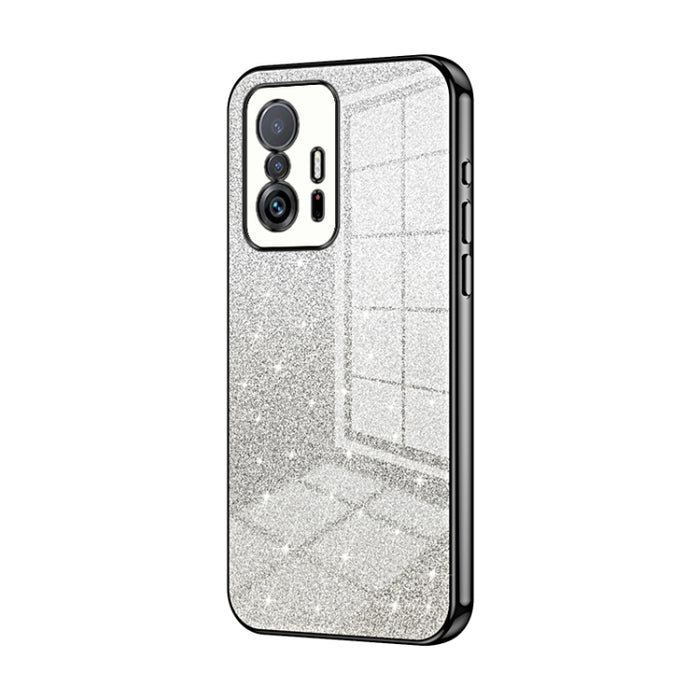 Caja de teléfono galvanizada con polvo de brillo degradado, For Xiaomi Civi / Civi 1S, For Xiaomi Poco M4 Pro, For Xiaomi Poco X4 Pro 5G, For Xiaomi 12 / 12X, For Xiaomi Mi 11 Lite 4G / 5G, For Xiaomi 11T / 11T Pro, For Xiaomi Mix 4, For Xiaomi Mi 10S ...