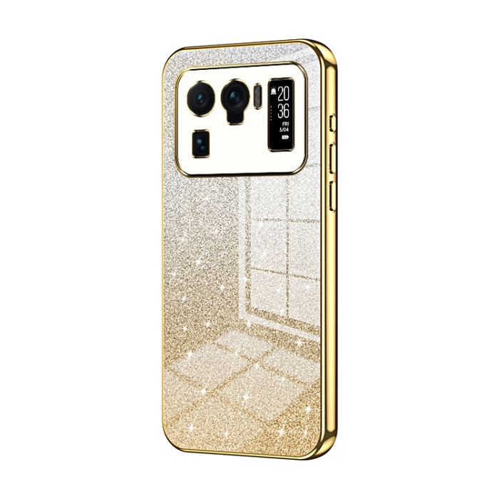 Caja de teléfono galvanizada con polvo de brillo degradado, For Xiaomi Civi / Civi 1S, For Xiaomi Poco M4 Pro, For Xiaomi Poco X4 Pro 5G, For Xiaomi 12 / 12X, For Xiaomi Mi 11 Lite 4G / 5G, For Xiaomi 11T / 11T Pro, For Xiaomi Mix 4, For Xiaomi Mi 10S ...