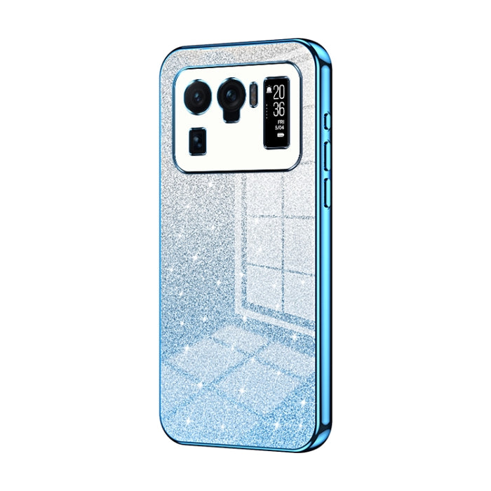 Caja de teléfono galvanizada con polvo de brillo degradado, For Xiaomi Civi / Civi 1S, For Xiaomi Poco M4 Pro, For Xiaomi Poco X4 Pro 5G, For Xiaomi 12 / 12X, For Xiaomi Mi 11 Lite 4G / 5G, For Xiaomi 11T / 11T Pro, For Xiaomi Mix 4, For Xiaomi Mi 10S ...
