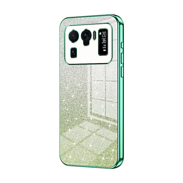 Caja de teléfono galvanizada con polvo de brillo degradado, For Xiaomi Civi / Civi 1S, For Xiaomi Poco M4 Pro, For Xiaomi Poco X4 Pro 5G, For Xiaomi 12 / 12X, For Xiaomi Mi 11 Lite 4G / 5G, For Xiaomi 11T / 11T Pro, For Xiaomi Mix 4, For Xiaomi Mi 10S ...