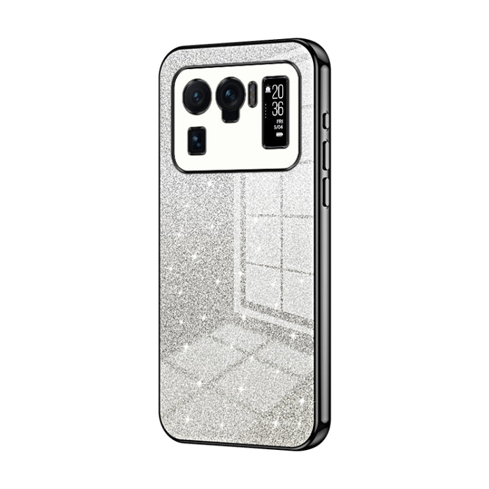 Caja de teléfono galvanizada con polvo de brillo degradado, For Xiaomi Civi / Civi 1S, For Xiaomi Poco M4 Pro, For Xiaomi Poco X4 Pro 5G, For Xiaomi 12 / 12X, For Xiaomi Mi 11 Lite 4G / 5G, For Xiaomi 11T / 11T Pro, For Xiaomi Mix 4, For Xiaomi Mi 10S ...
