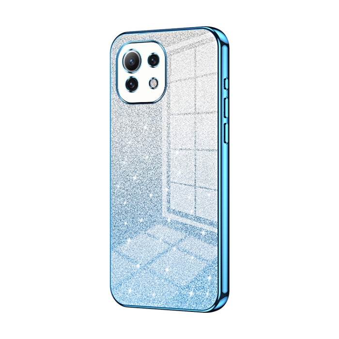 Caja de teléfono galvanizada con polvo de brillo degradado, For Xiaomi Civi / Civi 1S, For Xiaomi Poco M4 Pro, For Xiaomi Poco X4 Pro 5G, For Xiaomi 12 / 12X, For Xiaomi Mi 11 Lite 4G / 5G, For Xiaomi 11T / 11T Pro, For Xiaomi Mix 4, For Xiaomi Mi 10S ...