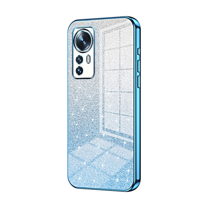 Caja de teléfono galvanizada con polvo de brillo degradado, For Xiaomi Civi / Civi 1S, For Xiaomi Poco M4 Pro, For Xiaomi Poco X4 Pro 5G, For Xiaomi 12 / 12X, For Xiaomi Mi 11 Lite 4G / 5G, For Xiaomi 11T / 11T Pro, For Xiaomi Mix 4, For Xiaomi Mi 10S ...