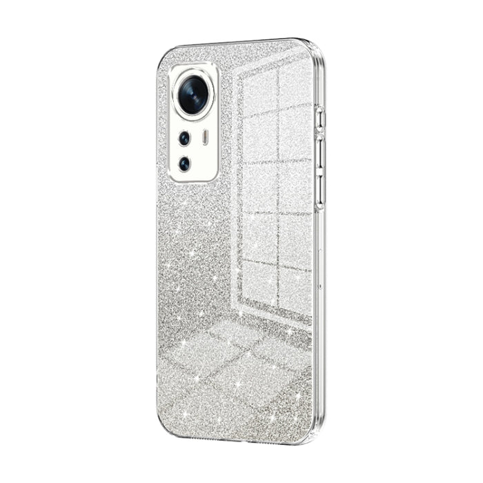 Caja de teléfono galvanizada con polvo de brillo degradado, For Xiaomi Civi / Civi 1S, For Xiaomi Poco M4 Pro, For Xiaomi Poco X4 Pro 5G, For Xiaomi 12 / 12X, For Xiaomi Mi 11 Lite 4G / 5G, For Xiaomi 11T / 11T Pro, For Xiaomi Mix 4, For Xiaomi Mi 10S ...