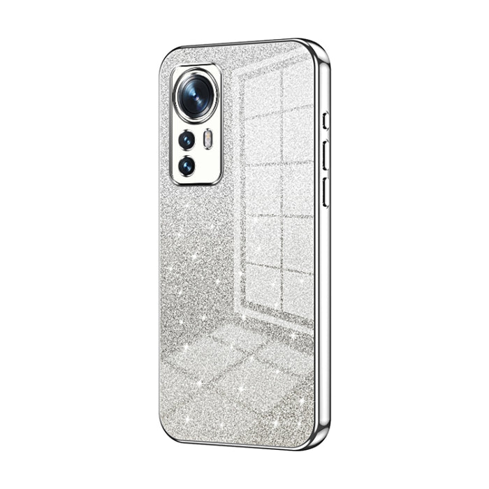 Caja de teléfono galvanizada con polvo de brillo degradado, For Xiaomi Civi / Civi 1S, For Xiaomi Poco M4 Pro, For Xiaomi Poco X4 Pro 5G, For Xiaomi 12 / 12X, For Xiaomi Mi 11 Lite 4G / 5G, For Xiaomi 11T / 11T Pro, For Xiaomi Mix 4, For Xiaomi Mi 10S ...