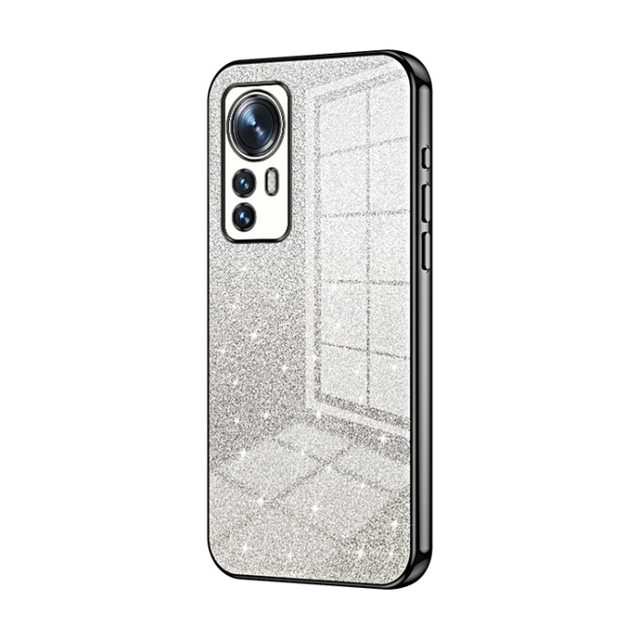 Caja de teléfono galvanizada con polvo de brillo degradado, For Xiaomi Civi / Civi 1S, For Xiaomi Poco M4 Pro, For Xiaomi Poco X4 Pro 5G, For Xiaomi 12 / 12X, For Xiaomi Mi 11 Lite 4G / 5G, For Xiaomi 11T / 11T Pro, For Xiaomi Mix 4, For Xiaomi Mi 10S ...