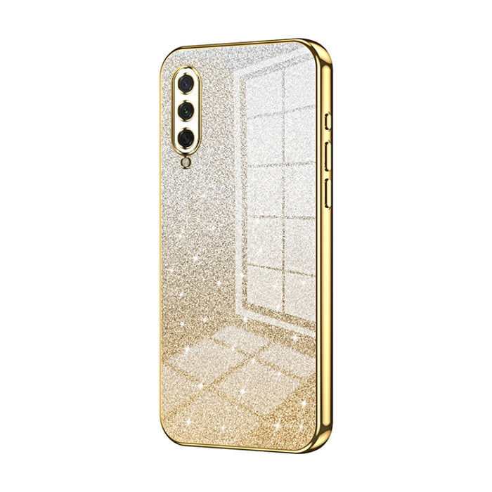 Caja de teléfono galvanizada con polvo de brillo degradado, For Xiaomi Mi 10 Ultra, For Xiaomi Mi 10 Pro 5G, For Xiaomi Mi 10 5G, For Xiaomi Mi CC9 Pro / Mi Note 10, For Xiaomi Mi CC9e / Mi A3, For Xiaomi Mi 9