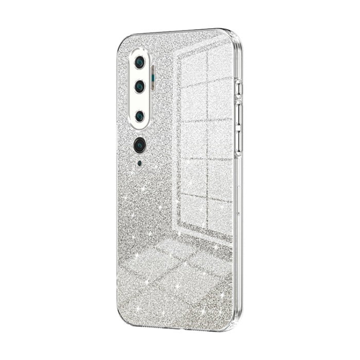 Caja de teléfono galvanizada con polvo de brillo degradado, For Xiaomi Mi 10 Ultra, For Xiaomi Mi 10 Pro 5G, For Xiaomi Mi 10 5G, For Xiaomi Mi CC9 Pro / Mi Note 10, For Xiaomi Mi CC9e / Mi A3, For Xiaomi Mi 9