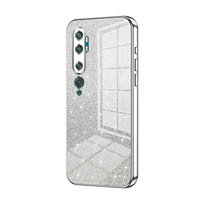 Caja de teléfono galvanizada con polvo de brillo degradado, For Xiaomi Mi 10 Ultra, For Xiaomi Mi 10 Pro 5G, For Xiaomi Mi 10 5G, For Xiaomi Mi CC9 Pro / Mi Note 10, For Xiaomi Mi CC9e / Mi A3, For Xiaomi Mi 9