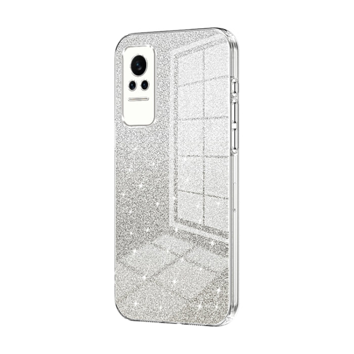 Caja de teléfono galvanizada con polvo de brillo degradado, For Xiaomi Civi / Civi 1S, For Xiaomi Poco M4 Pro, For Xiaomi Poco X4 Pro 5G, For Xiaomi 12 / 12X, For Xiaomi Mi 11 Lite 4G / 5G, For Xiaomi 11T / 11T Pro, For Xiaomi Mix 4, For Xiaomi Mi 10S ...