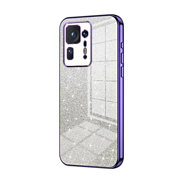 Caja de teléfono galvanizada con polvo de brillo degradado, For Xiaomi Civi / Civi 1S, For Xiaomi Poco M4 Pro, For Xiaomi Poco X4 Pro 5G, For Xiaomi 12 / 12X, For Xiaomi Mi 11 Lite 4G / 5G, For Xiaomi 11T / 11T Pro, For Xiaomi Mix 4, For Xiaomi Mi 10S ...