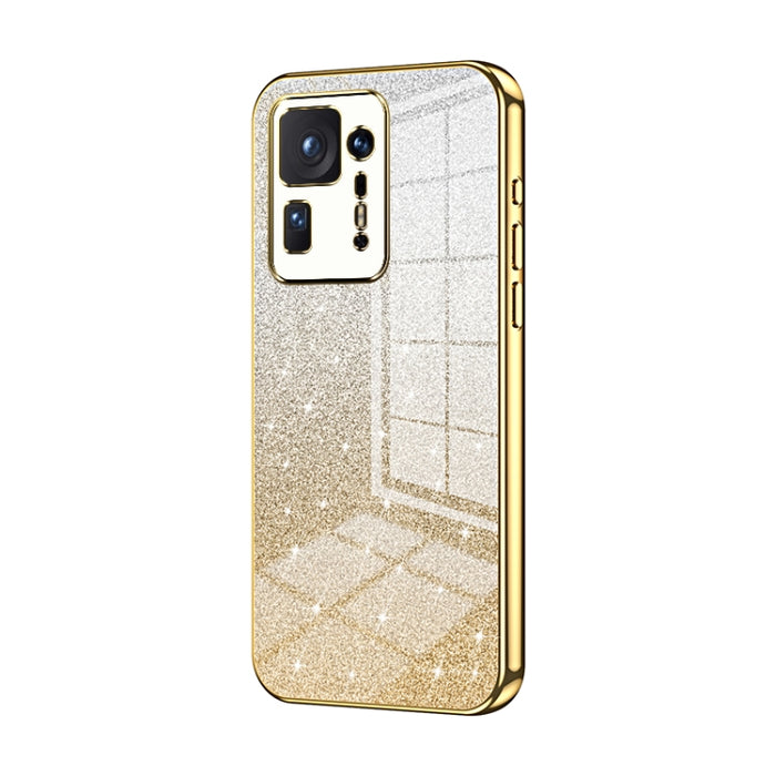 Caja de teléfono galvanizada con polvo de brillo degradado, For Xiaomi Civi / Civi 1S, For Xiaomi Poco M4 Pro, For Xiaomi Poco X4 Pro 5G, For Xiaomi 12 / 12X, For Xiaomi Mi 11 Lite 4G / 5G, For Xiaomi 11T / 11T Pro, For Xiaomi Mix 4, For Xiaomi Mi 10S ...