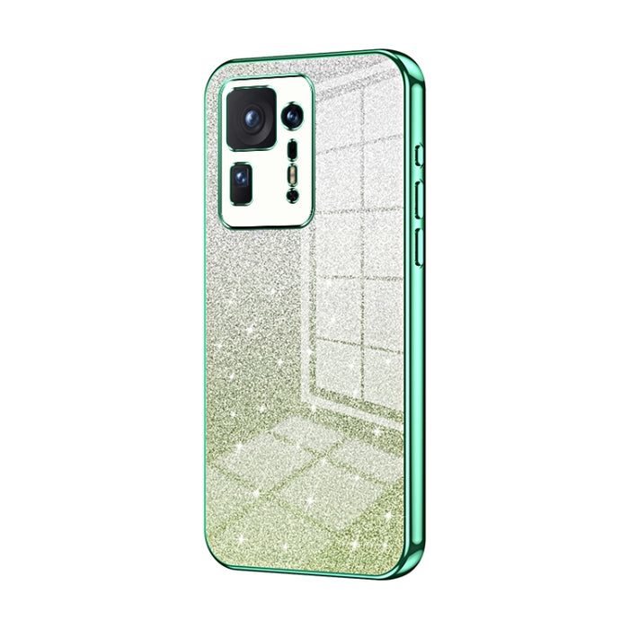 Caja de teléfono galvanizada con polvo de brillo degradado, For Xiaomi Civi / Civi 1S, For Xiaomi Poco M4 Pro, For Xiaomi Poco X4 Pro 5G, For Xiaomi 12 / 12X, For Xiaomi Mi 11 Lite 4G / 5G, For Xiaomi 11T / 11T Pro, For Xiaomi Mix 4, For Xiaomi Mi 10S ...
