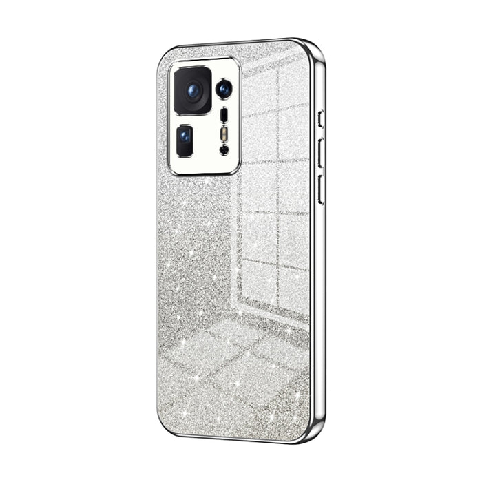 Caja de teléfono galvanizada con polvo de brillo degradado, For Xiaomi Civi / Civi 1S, For Xiaomi Poco M4 Pro, For Xiaomi Poco X4 Pro 5G, For Xiaomi 12 / 12X, For Xiaomi Mi 11 Lite 4G / 5G, For Xiaomi 11T / 11T Pro, For Xiaomi Mix 4, For Xiaomi Mi 10S ...