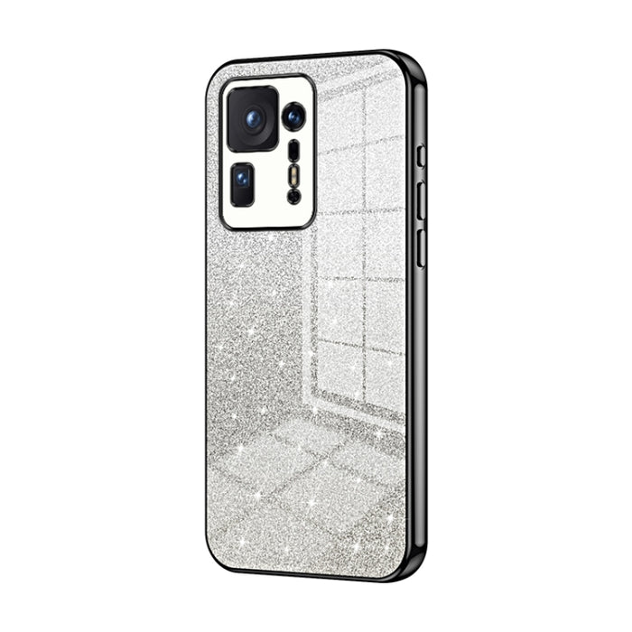 Caja de teléfono galvanizada con polvo de brillo degradado, For Xiaomi Civi / Civi 1S, For Xiaomi Poco M4 Pro, For Xiaomi Poco X4 Pro 5G, For Xiaomi 12 / 12X, For Xiaomi Mi 11 Lite 4G / 5G, For Xiaomi 11T / 11T Pro, For Xiaomi Mix 4, For Xiaomi Mi 10S ...
