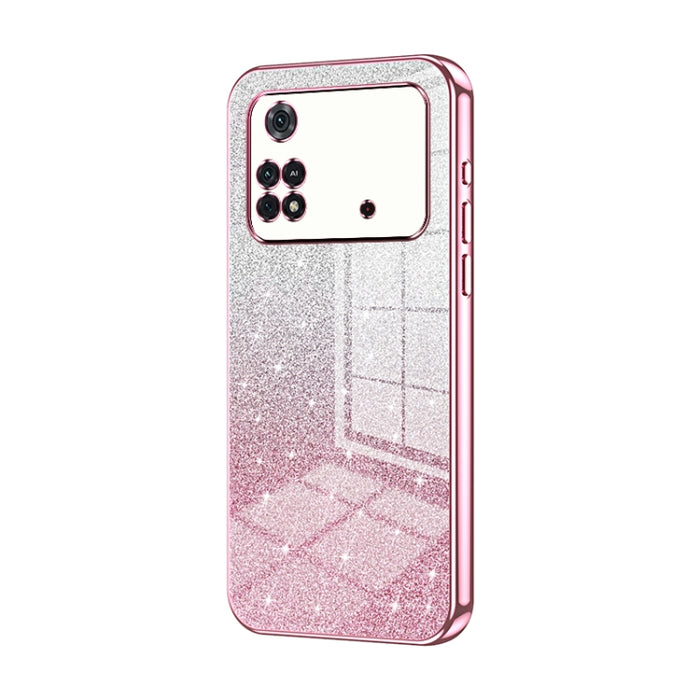 Caja de teléfono galvanizada con polvo de brillo degradado, For Xiaomi Civi / Civi 1S, For Xiaomi Poco M4 Pro, For Xiaomi Poco X4 Pro 5G, For Xiaomi 12 / 12X, For Xiaomi Mi 11 Lite 4G / 5G, For Xiaomi 11T / 11T Pro, For Xiaomi Mix 4, For Xiaomi Mi 10S ...