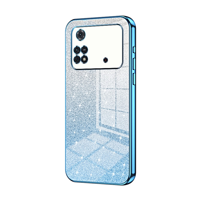 Caja de teléfono galvanizada con polvo de brillo degradado, For Xiaomi Civi / Civi 1S, For Xiaomi Poco M4 Pro, For Xiaomi Poco X4 Pro 5G, For Xiaomi 12 / 12X, For Xiaomi Mi 11 Lite 4G / 5G, For Xiaomi 11T / 11T Pro, For Xiaomi Mix 4, For Xiaomi Mi 10S ...