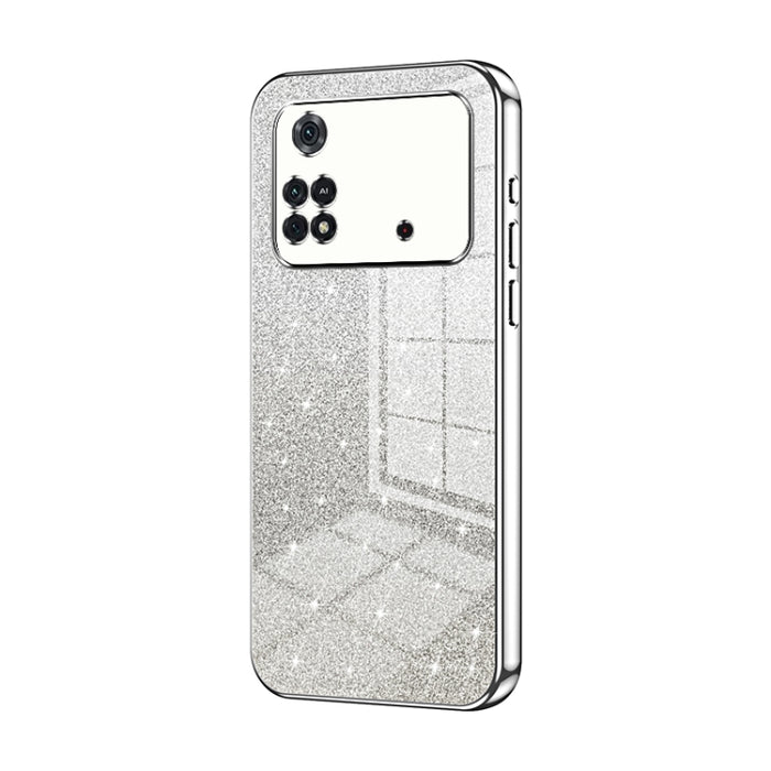 Caja de teléfono galvanizada con polvo de brillo degradado, For Xiaomi Civi / Civi 1S, For Xiaomi Poco M4 Pro, For Xiaomi Poco X4 Pro 5G, For Xiaomi 12 / 12X, For Xiaomi Mi 11 Lite 4G / 5G, For Xiaomi 11T / 11T Pro, For Xiaomi Mix 4, For Xiaomi Mi 10S ...