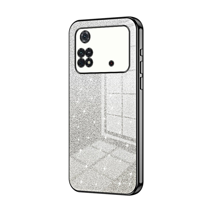 Caja de teléfono galvanizada con polvo de brillo degradado, For Xiaomi Civi / Civi 1S, For Xiaomi Poco M4 Pro, For Xiaomi Poco X4 Pro 5G, For Xiaomi 12 / 12X, For Xiaomi Mi 11 Lite 4G / 5G, For Xiaomi 11T / 11T Pro, For Xiaomi Mix 4, For Xiaomi Mi 10S ...