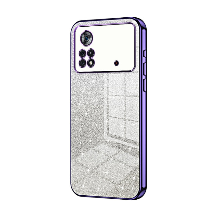 Caja de teléfono galvanizada con polvo de brillo degradado, For Xiaomi Civi / Civi 1S, For Xiaomi Poco M4 Pro, For Xiaomi Poco X4 Pro 5G, For Xiaomi 12 / 12X, For Xiaomi Mi 11 Lite 4G / 5G, For Xiaomi 11T / 11T Pro, For Xiaomi Mix 4, For Xiaomi Mi 10S ...