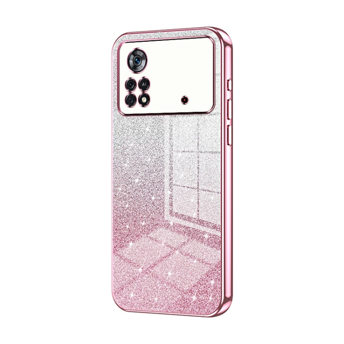 Caja de teléfono galvanizada con polvo de brillo degradado, For Xiaomi Civi / Civi 1S, For Xiaomi Poco M4 Pro, For Xiaomi Poco X4 Pro 5G, For Xiaomi 12 / 12X, For Xiaomi Mi 11 Lite 4G / 5G, For Xiaomi 11T / 11T Pro, For Xiaomi Mix 4, For Xiaomi Mi 10S ...