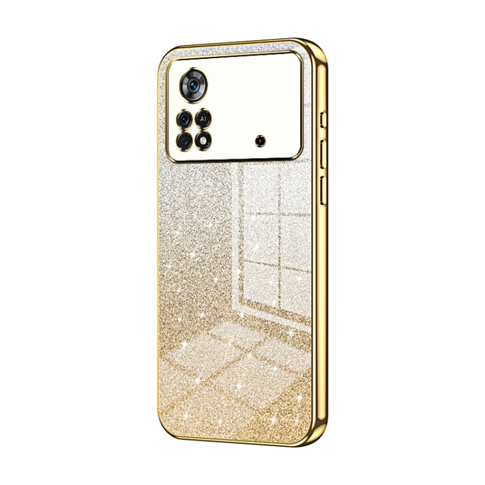 Caja de teléfono galvanizada con polvo de brillo degradado, For Xiaomi Civi / Civi 1S, For Xiaomi Poco M4 Pro, For Xiaomi Poco X4 Pro 5G, For Xiaomi 12 / 12X, For Xiaomi Mi 11 Lite 4G / 5G, For Xiaomi 11T / 11T Pro, For Xiaomi Mix 4, For Xiaomi Mi 10S ...