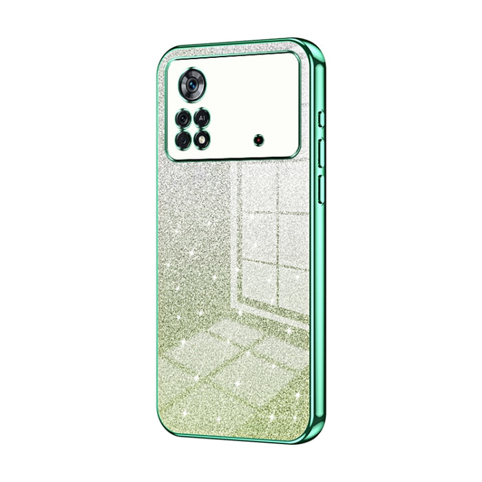 Caja de teléfono galvanizada con polvo de brillo degradado, For Xiaomi Civi / Civi 1S, For Xiaomi Poco M4 Pro, For Xiaomi Poco X4 Pro 5G, For Xiaomi 12 / 12X, For Xiaomi Mi 11 Lite 4G / 5G, For Xiaomi 11T / 11T Pro, For Xiaomi Mix 4, For Xiaomi Mi 10S ...
