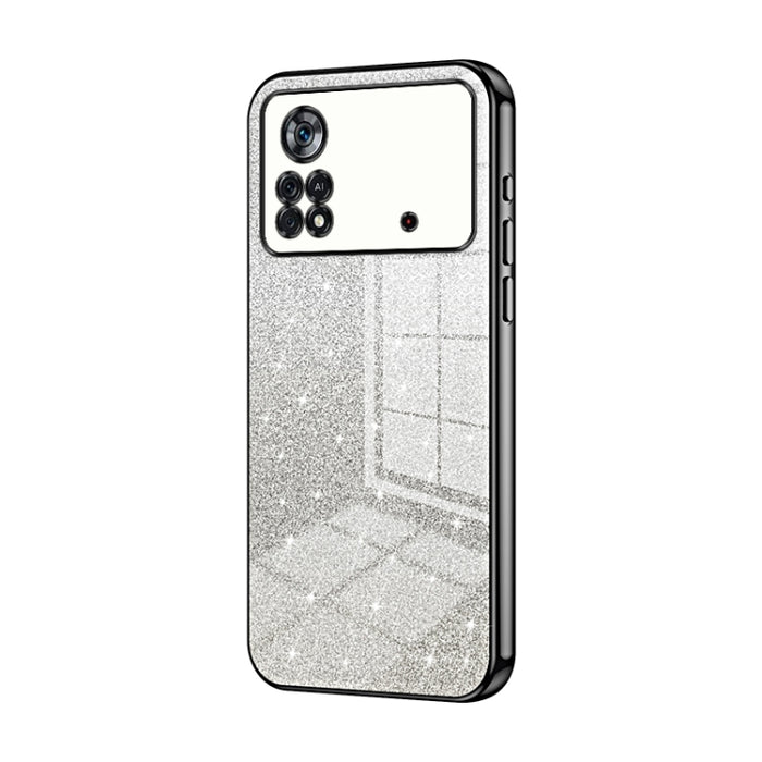 Caja de teléfono galvanizada con polvo de brillo degradado, For Xiaomi Civi / Civi 1S, For Xiaomi Poco M4 Pro, For Xiaomi Poco X4 Pro 5G, For Xiaomi 12 / 12X, For Xiaomi Mi 11 Lite 4G / 5G, For Xiaomi 11T / 11T Pro, For Xiaomi Mix 4, For Xiaomi Mi 10S ...