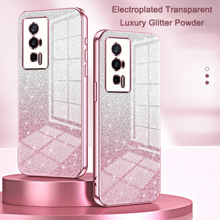 Caja de teléfono galvanizada con polvo de brillo degradado, For Xiaomi Mi 10 Ultra, For Xiaomi Mi 10 Pro 5G, For Xiaomi Mi 10 5G, For Xiaomi Mi CC9 Pro / Mi Note 10, For Xiaomi Mi CC9e / Mi A3, For Xiaomi Mi 9