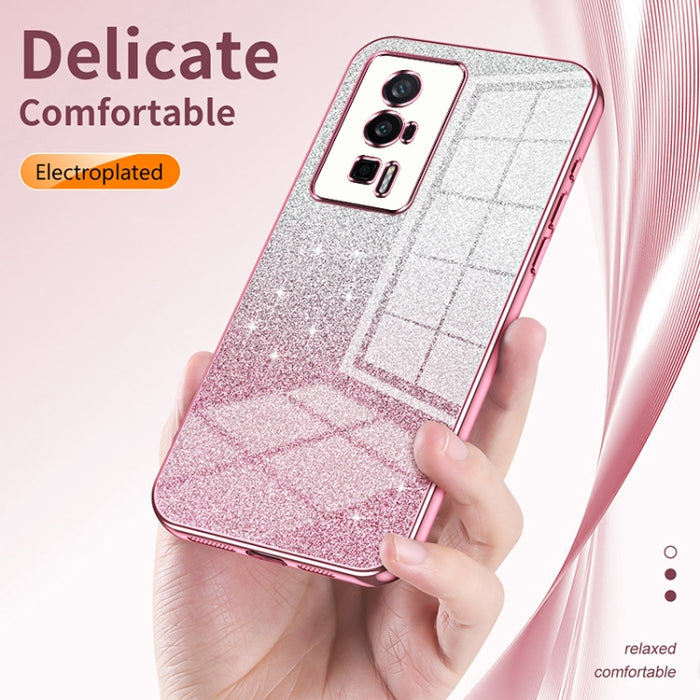Caja de teléfono galvanizada con polvo de brillo degradado, For Xiaomi Mi 10 Ultra, For Xiaomi Mi 10 Pro 5G, For Xiaomi Mi 10 5G, For Xiaomi Mi CC9 Pro / Mi Note 10, For Xiaomi Mi CC9e / Mi A3, For Xiaomi Mi 9