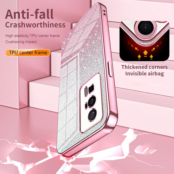 Caja de teléfono galvanizada con polvo de brillo degradado, For Xiaomi Mi 10 Ultra, For Xiaomi Mi 10 Pro 5G, For Xiaomi Mi 10 5G, For Xiaomi Mi CC9 Pro / Mi Note 10, For Xiaomi Mi CC9e / Mi A3, For Xiaomi Mi 9