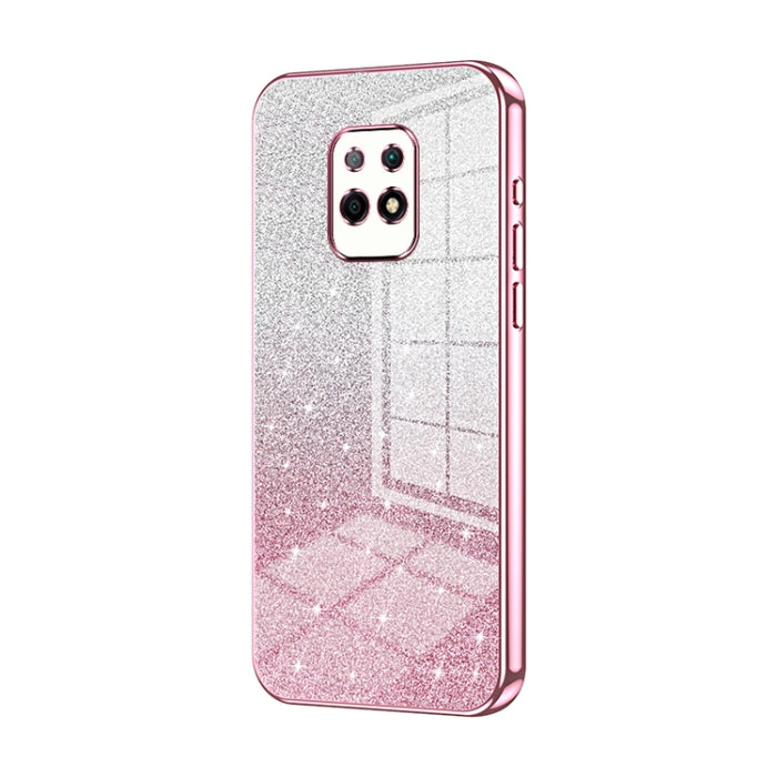 Caja de teléfono galvanizada con polvo de brillo degradado, For Xiaomi Redmi Note 9 5G / Note 9T, For Xiaomi Redmi Note 9 Pro 5G/Mi 10T Lite, For Xiaomi Redmi Note 9 4G, For Xiaomi Redmi K30S / Mi 10T Pro 5G, For Xiaomi Redmi K30 Pro / K30 Ultra       ...