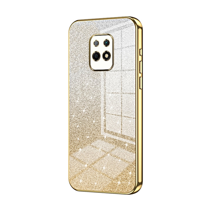 Caja de teléfono galvanizada con polvo de brillo degradado, For Xiaomi Redmi Note 9 5G / Note 9T, For Xiaomi Redmi Note 9 Pro 5G/Mi 10T Lite, For Xiaomi Redmi Note 9 4G, For Xiaomi Redmi K30S / Mi 10T Pro 5G, For Xiaomi Redmi K30 Pro / K30 Ultra       ...