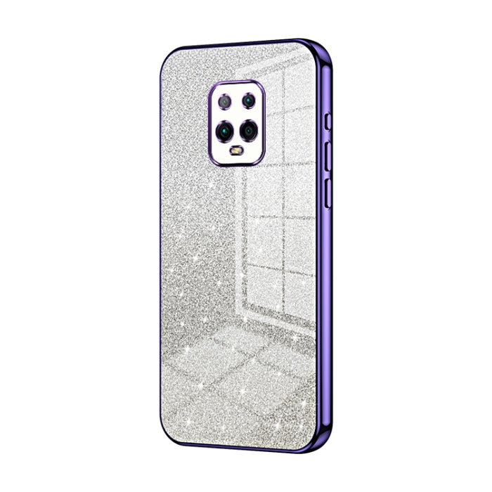 Caja de teléfono galvanizada con polvo de brillo degradado, For Xiaomi Redmi Note 9 5G / Note 9T, For Xiaomi Redmi Note 9 Pro 5G/Mi 10T Lite, For Xiaomi Redmi Note 9 4G, For Xiaomi Redmi K30S / Mi 10T Pro 5G, For Xiaomi Redmi K30 Pro / K30 Ultra       ...