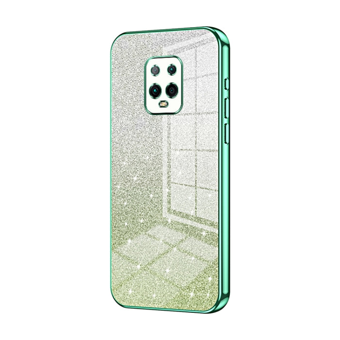 Caja de teléfono galvanizada con polvo de brillo degradado, For Xiaomi Redmi Note 9 5G / Note 9T, For Xiaomi Redmi Note 9 Pro 5G/Mi 10T Lite, For Xiaomi Redmi Note 9 4G, For Xiaomi Redmi K30S / Mi 10T Pro 5G, For Xiaomi Redmi K30 Pro / K30 Ultra       ...