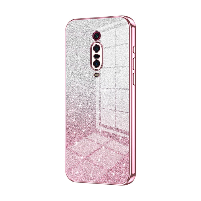 Caja de teléfono galvanizada con polvo de brillo degradado, For Xiaomi Redmi Note 9 5G / Note 9T, For Xiaomi Redmi Note 9 Pro 5G/Mi 10T Lite, For Xiaomi Redmi Note 9 4G, For Xiaomi Redmi K30S / Mi 10T Pro 5G, For Xiaomi Redmi K30 Pro / K30 Ultra       ...