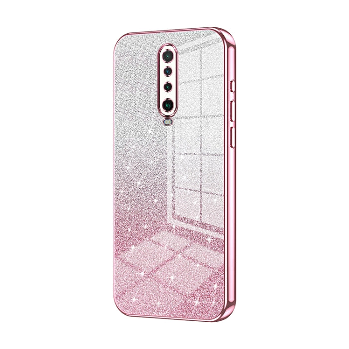 Caja de teléfono galvanizada con polvo de brillo degradado, For Xiaomi Redmi Note 9 5G / Note 9T, For Xiaomi Redmi Note 9 Pro 5G/Mi 10T Lite, For Xiaomi Redmi Note 9 4G, For Xiaomi Redmi K30S / Mi 10T Pro 5G, For Xiaomi Redmi K30 Pro / K30 Ultra       ...