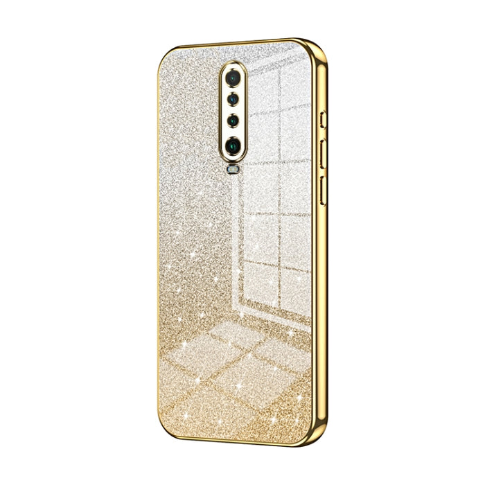 Caja de teléfono galvanizada con polvo de brillo degradado, For Xiaomi Redmi Note 9 5G / Note 9T, For Xiaomi Redmi Note 9 Pro 5G/Mi 10T Lite, For Xiaomi Redmi Note 9 4G, For Xiaomi Redmi K30S / Mi 10T Pro 5G, For Xiaomi Redmi K30 Pro / K30 Ultra       ...