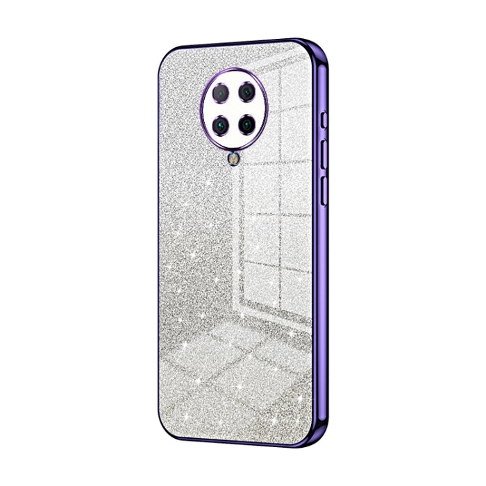 Caja de teléfono galvanizada con polvo de brillo degradado, For Xiaomi Redmi Note 9 5G / Note 9T, For Xiaomi Redmi Note 9 Pro 5G/Mi 10T Lite, For Xiaomi Redmi Note 9 4G, For Xiaomi Redmi K30S / Mi 10T Pro 5G, For Xiaomi Redmi K30 Pro / K30 Ultra       ...