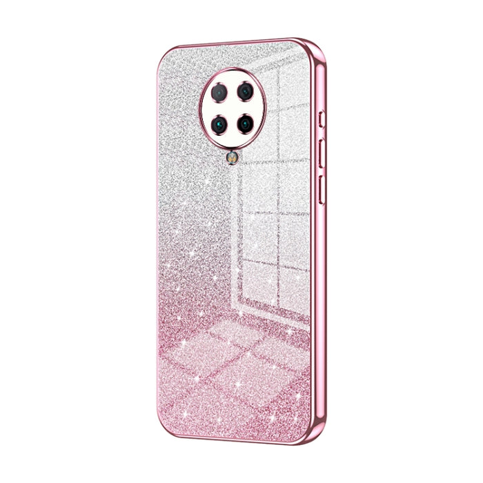 Caja de teléfono galvanizada con polvo de brillo degradado, For Xiaomi Redmi Note 9 5G / Note 9T, For Xiaomi Redmi Note 9 Pro 5G/Mi 10T Lite, For Xiaomi Redmi Note 9 4G, For Xiaomi Redmi K30S / Mi 10T Pro 5G, For Xiaomi Redmi K30 Pro / K30 Ultra       ...