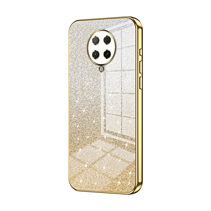 Caja de teléfono galvanizada con polvo de brillo degradado, For Xiaomi Redmi Note 9 5G / Note 9T, For Xiaomi Redmi Note 9 Pro 5G/Mi 10T Lite, For Xiaomi Redmi Note 9 4G, For Xiaomi Redmi K30S / Mi 10T Pro 5G, For Xiaomi Redmi K30 Pro / K30 Ultra       ...