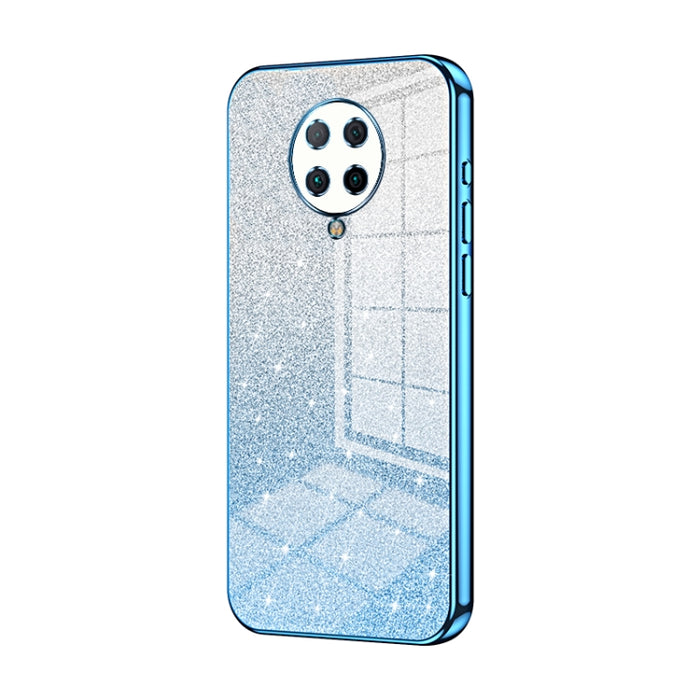 Caja de teléfono galvanizada con polvo de brillo degradado, For Xiaomi Redmi Note 9 5G / Note 9T, For Xiaomi Redmi Note 9 Pro 5G/Mi 10T Lite, For Xiaomi Redmi Note 9 4G, For Xiaomi Redmi K30S / Mi 10T Pro 5G, For Xiaomi Redmi K30 Pro / K30 Ultra       ...